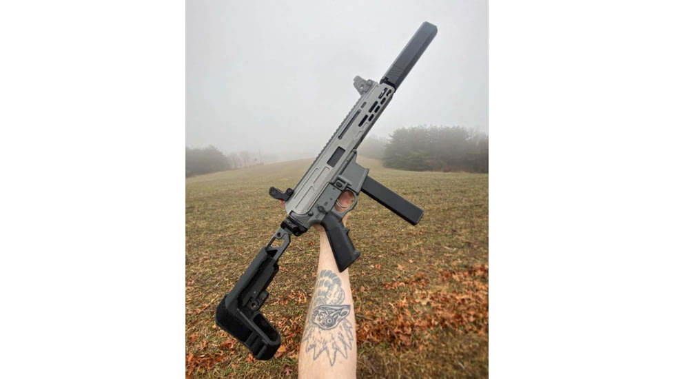 EDEMO Matador Arms Mat9 Upper Receiver, 9mm, 7.825 in, 1-10 Twist, 1/2x28 Threads, 4150 Lightweight Nitrided, Gray, MAT9-U-GRY, EDEMO2