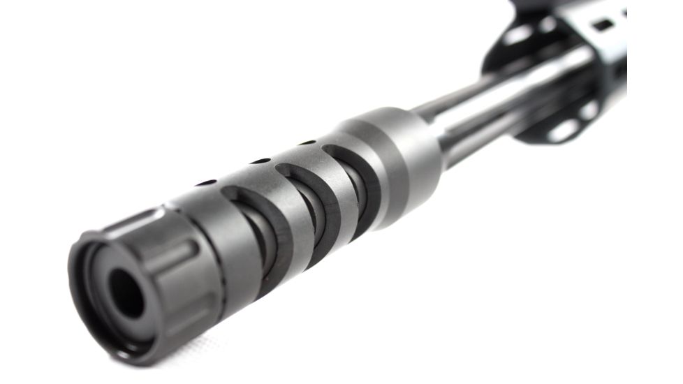 Matador Arms Regulator Adjustable Muzzle Brake, 7.62x51mm NATO/ .308, 5/8x24 Thread, 4140 Steel, Nitride Coated, Black, MAC084