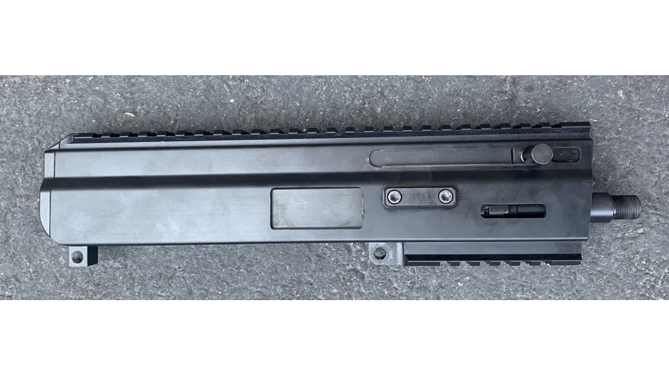 Matador Arms Upper Receiver, Montgo-9, 9mm, 5.5in, 4140 Nitrided, Blowback, 1/2x28in, Anodized, Black, MAC176