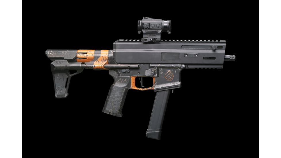 Matador Arms Upper Receiver, Montgo-9, 9mm, 5.5in, 4140 Nitrided, Blowback, 1/2x28in, Anodized, Black, MAC176