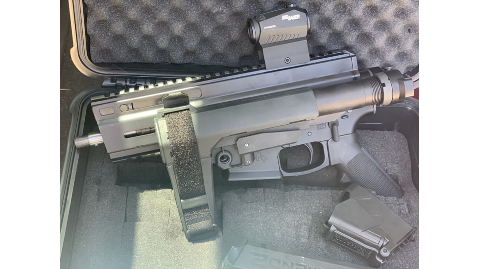 Matador Arms Upper Receiver, Montgo-9, 9mm, 5.5in, 4140 Nitrided, Blowback, 1/2x28in, Anodized, Black, MAC176