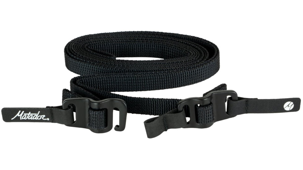 Matador Better Tether Gear Straps, 2-Pack, Charcoal, MATTH2M2001G