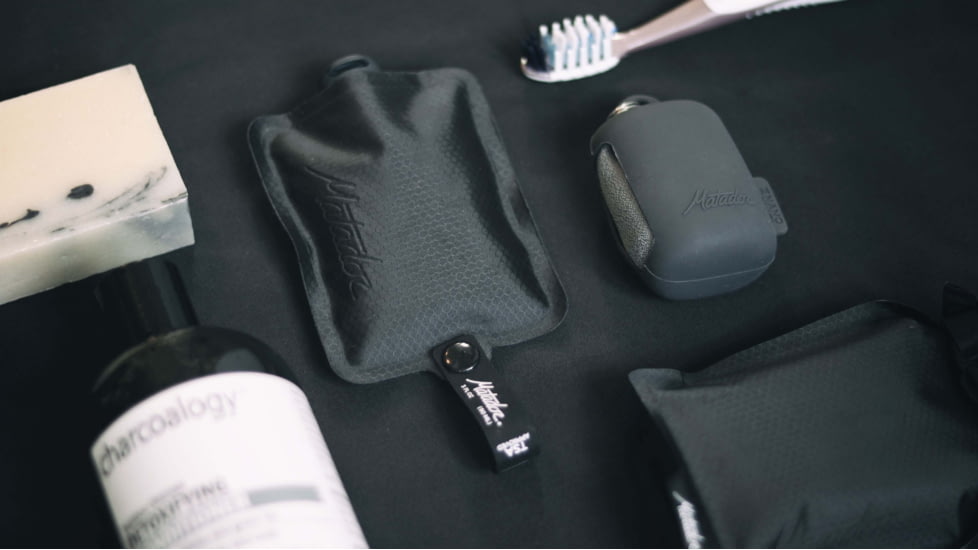 Matador FlatPak Toiletry Bottle, Charcoal/Black, One Size, MATFPB1001B