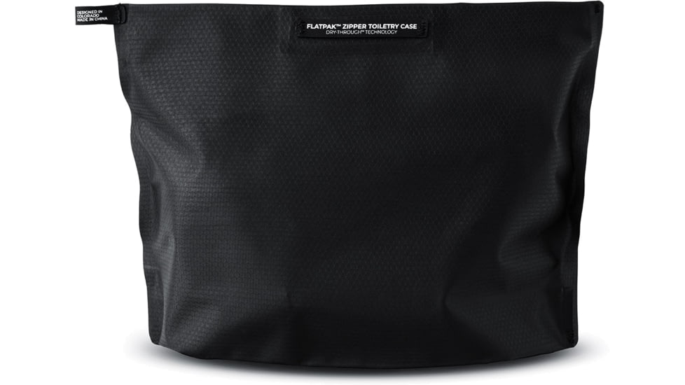 Matador FlatPak Zipper Toiletry Case, Charcoal/Black, One Size, MATFPZ001CH
