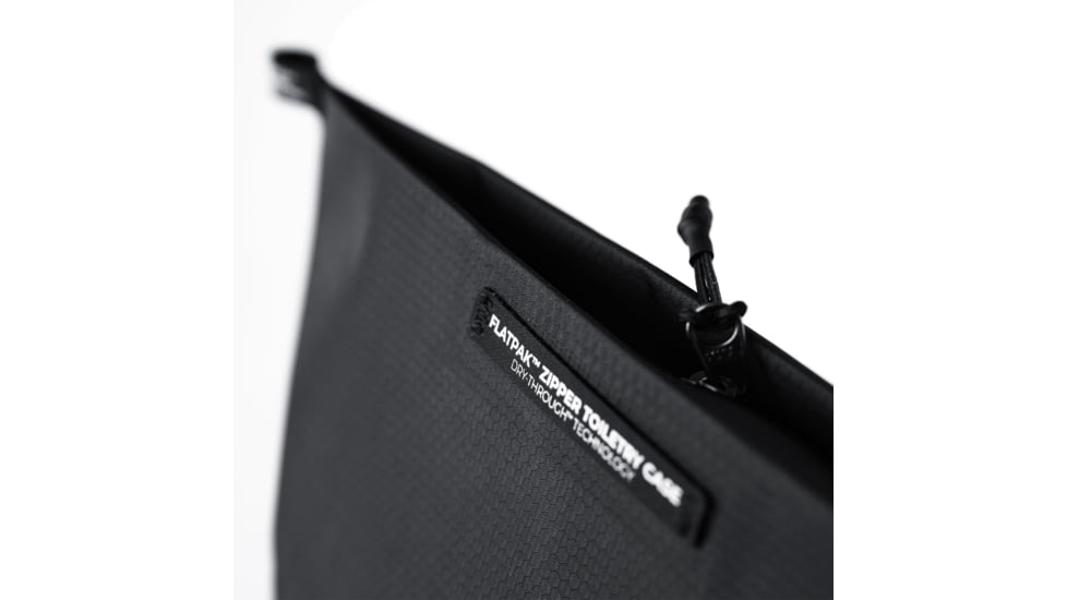 Matador FlatPak Zipper Toiletry Case, Charcoal/Black, One Size, MATFPZ001CH