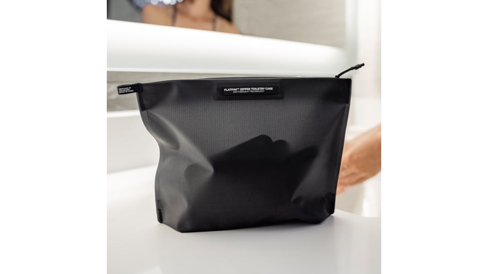 Matador FlatPak Zipper Toiletry Case, Charcoal/Black, One Size, MATFPZ001CH