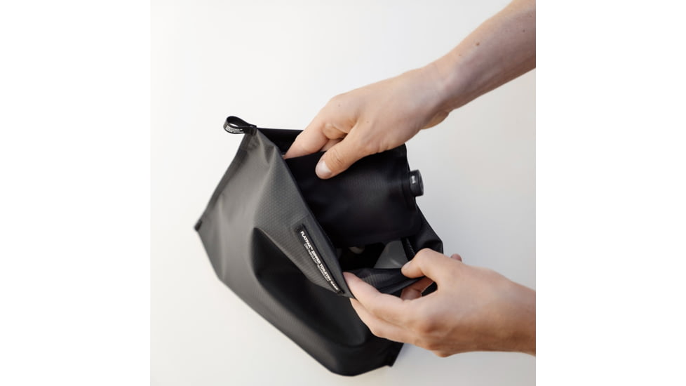 Matador FlatPak Zipper Toiletry Case, Charcoal/Black, One Size, MATFPZ001CH