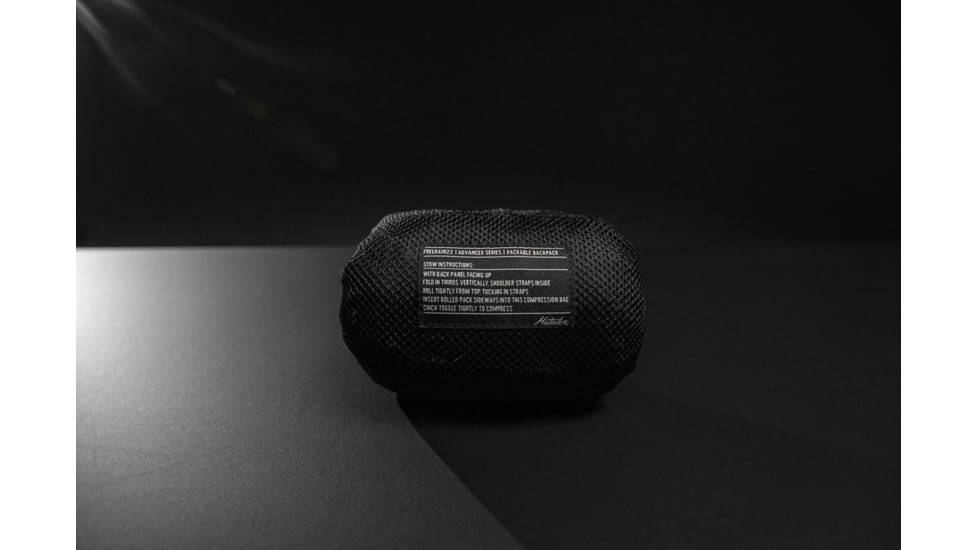 Matador Freerain 22 Waterproof Packable Backpack, Black, MATFR223001BK