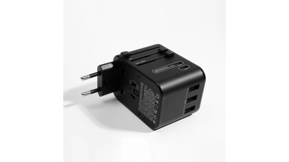 Matador Global Travel Adapter, Black, 3x2x2, MATJY307001BK