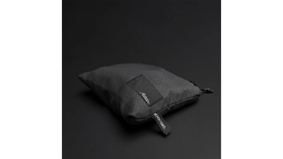 Matador NanoDry Packable Beach Towel, Charcoal, MATBCHT001CH