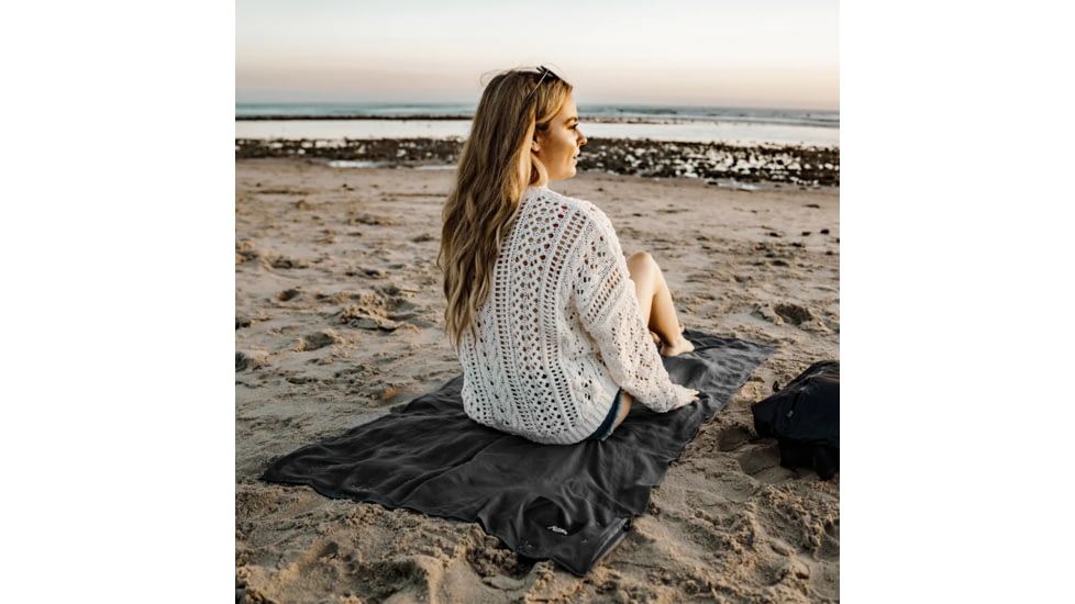Matador NanoDry Packable Beach Towel, Charcoal, MATBCHT001CH