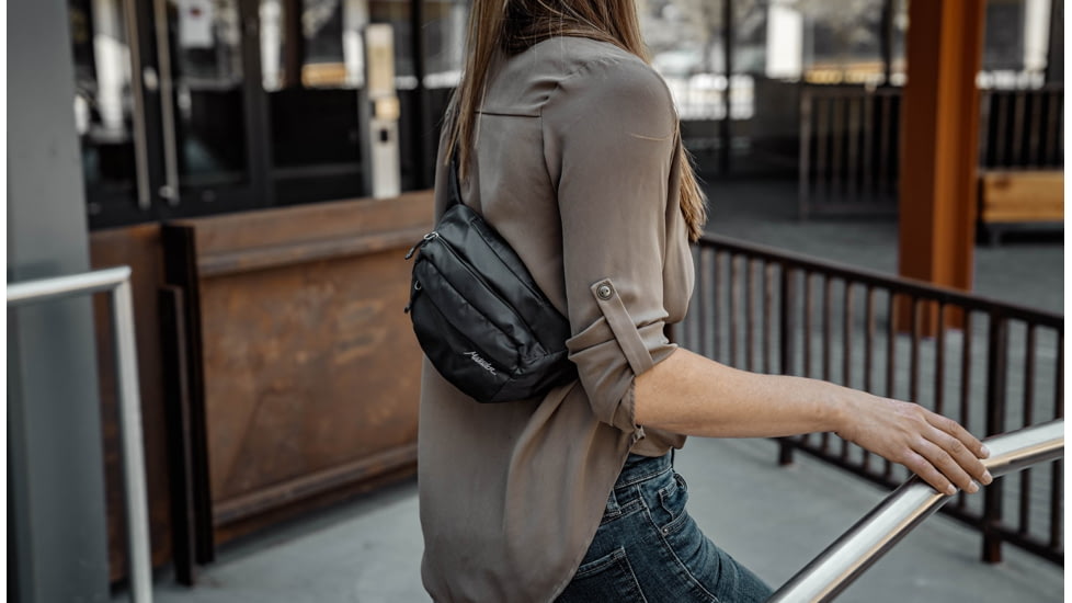 Matador On-Grid Packable Hip Pack, Charcoal/Black, 2 liter, MATOGHP01BK