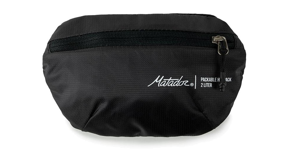 Matador On-Grid Packable Hip Pack, Charcoal/Black, 2 liter, MATOGHP01BK