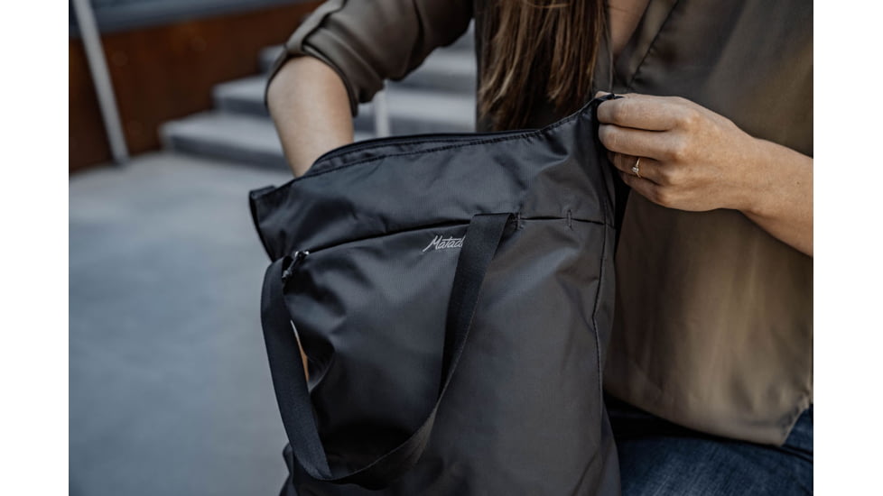 Matador On-Grid Packable Tote, Charcoal/Black, 16 liter, MATOGT01BK