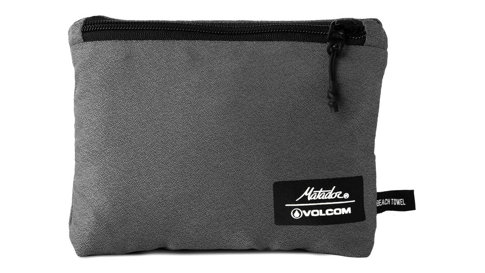 Matador Packable Beach Towel, Volcom Grey, One Size, MVBT01GG