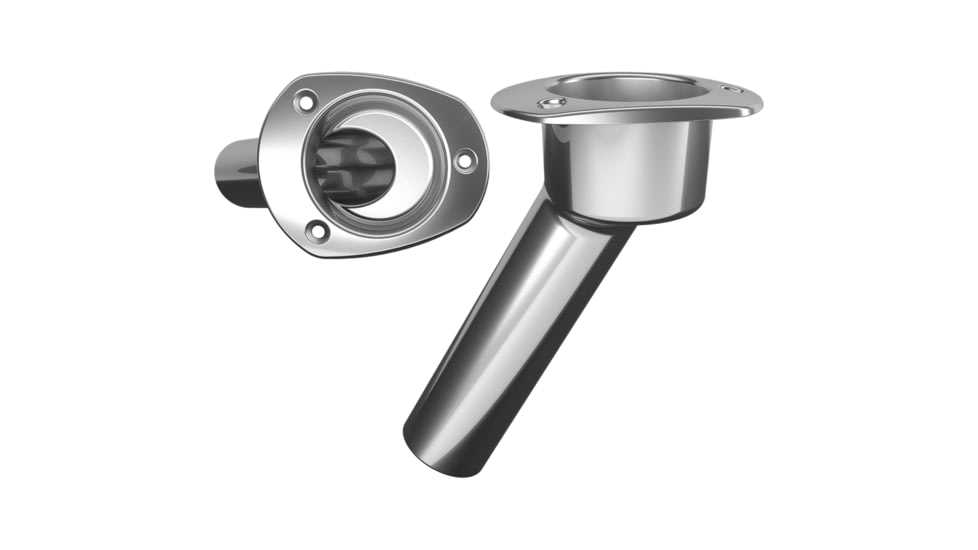 Mate Series Stainless Steel 30 Rod &amp; Cup Holder - Open - Oval Top 72513