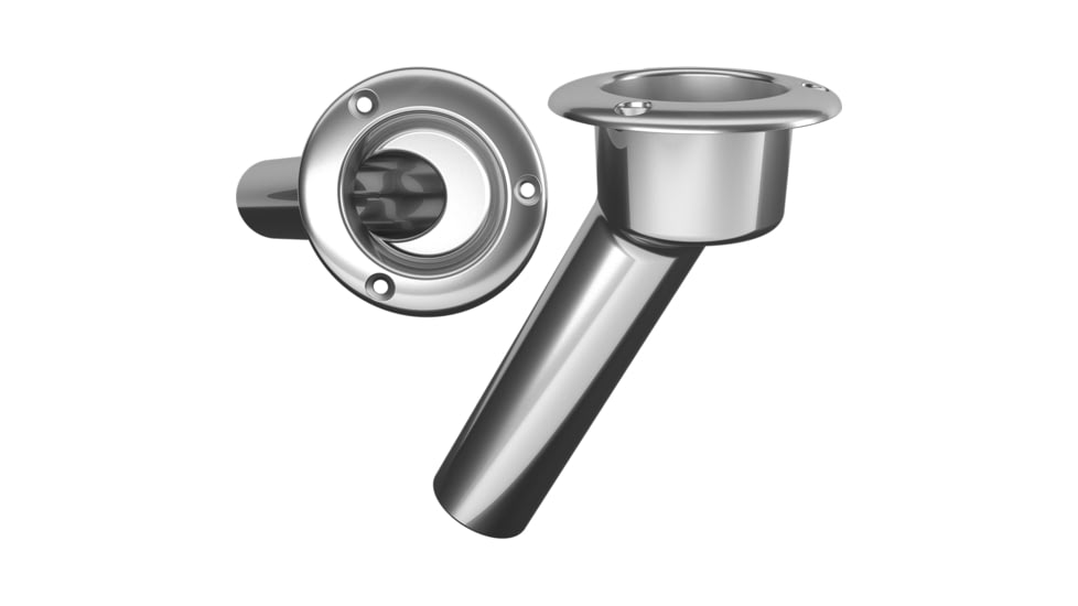 Mate Series Stainless Steel 30 Rod &amp; Cup Holder - Open - Round Top 72504