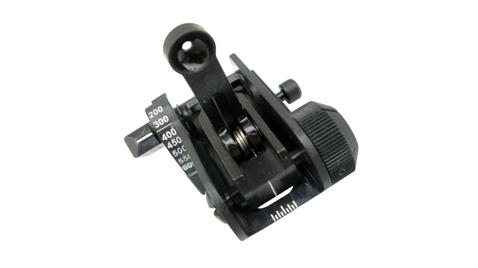 Matech Top Mounted Deployable Rear Sight, Black, MATBUIS