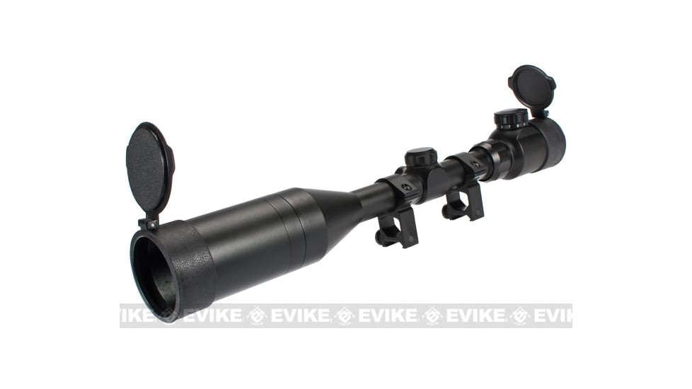 Matrix 3-9x50mm Illuminated Reticle Sniper Scope, Black, 3-9X50E Black