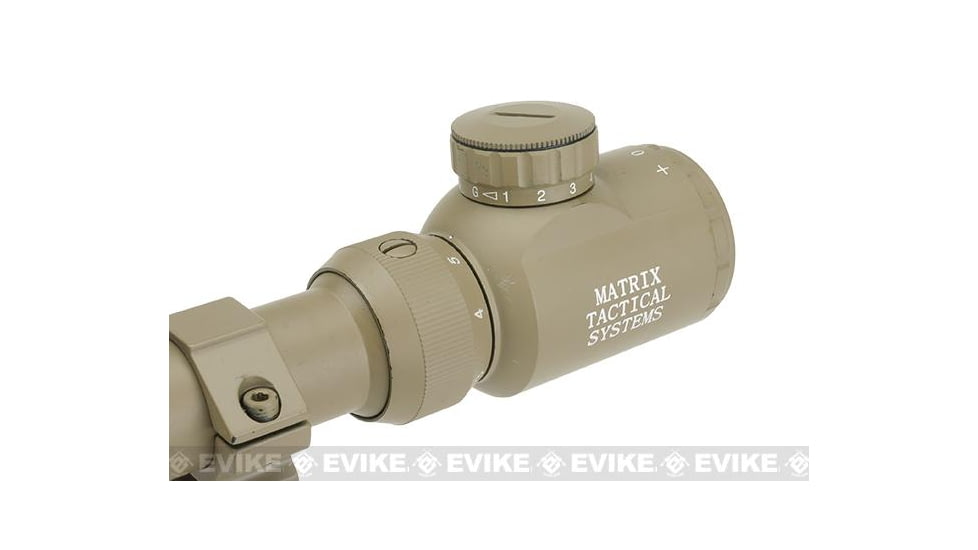 Matrix 3-9x50mm Illuminated Reticle Sniper Scope, Tan, 3-9X50E Tan