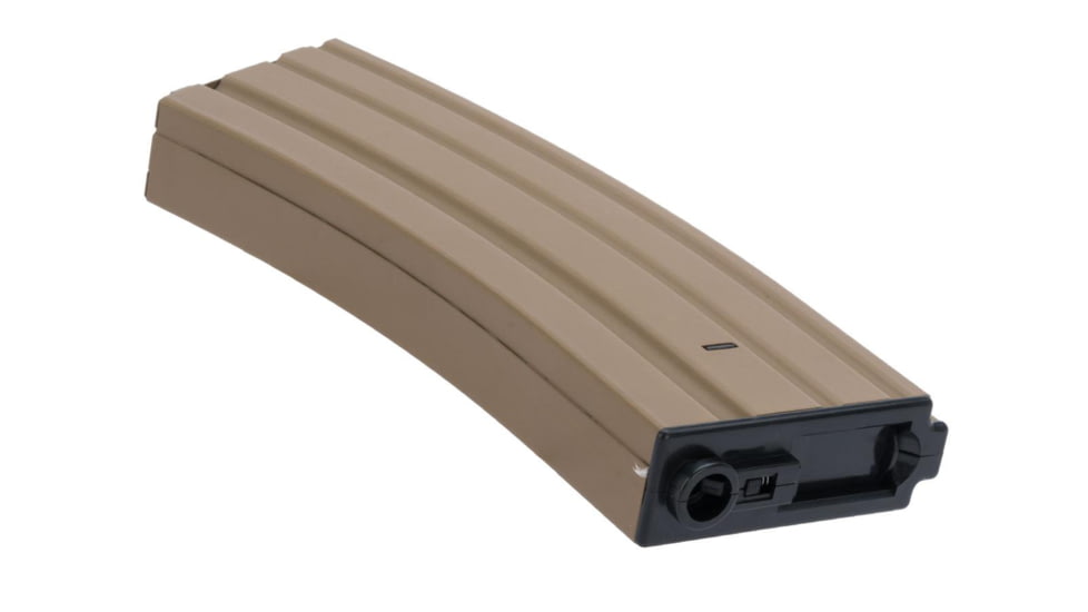 Matrix 450 rd CYMA Delta Metal Airsoft AEG Rifles Magazine, M4/M16/MK16/L85 Series, Hi-Cap, Tan, Small, 50122 / M001 TN