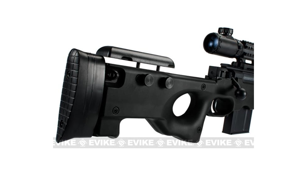 Matrix L96 Marui Clone AWS Bolt Action Airsoft Sniper Rifle w/Scope, Black, 4402C-BK