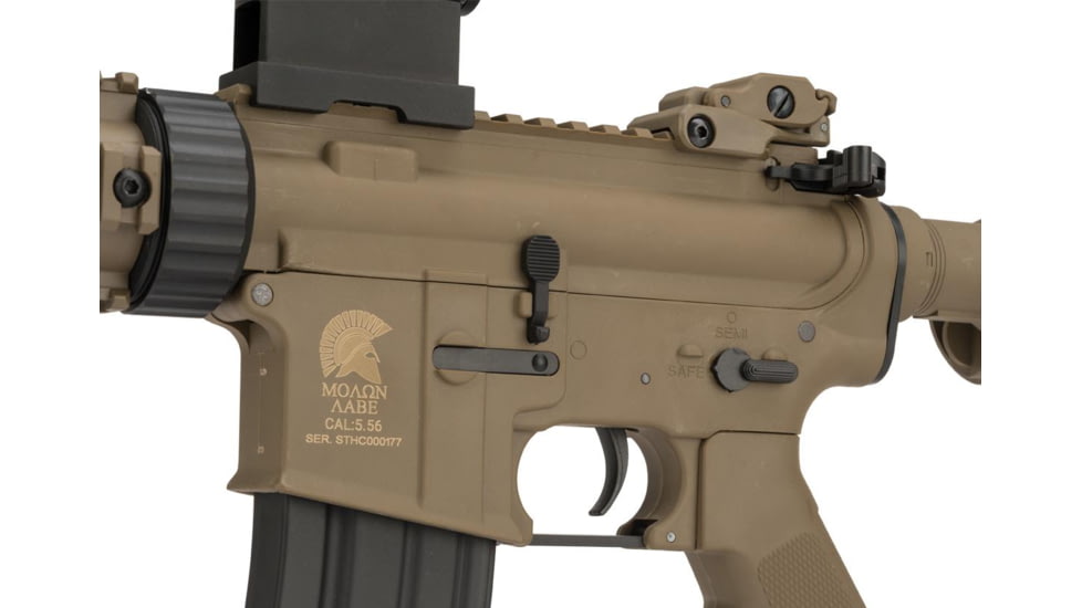 Matrix Sportsline M4 RIS Airsoft AEG Rifle w/G2 Micro-Switch Gearbox, CQB-R, Dark Earth, Large, ST-AEG-297A-DE