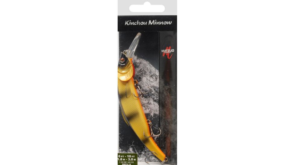 Matzuo Kinchou Minnow Pike/Muskie Series Bait,5.5in,Bumble Bee 118775