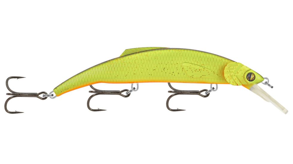 Matzuo Kinchou Minnow Pike/Muskie Series Bait,7.5in,Lemon Steel 114608