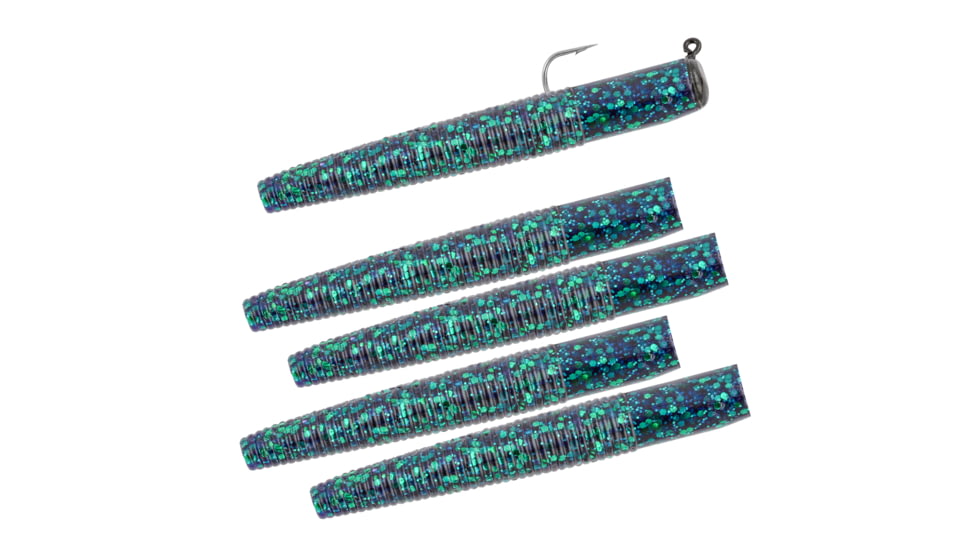 Matzuo Ned Rig, Black/Blue, 1/16oz, 5 Per Pack, MZMFR116-BB