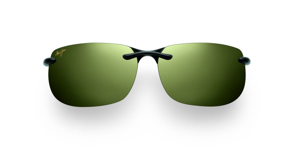 Maui Jim Banyans Sunglasses - Gloss Black Frame and Maui HT Polarized Lens - Universal Fit HT412N-02