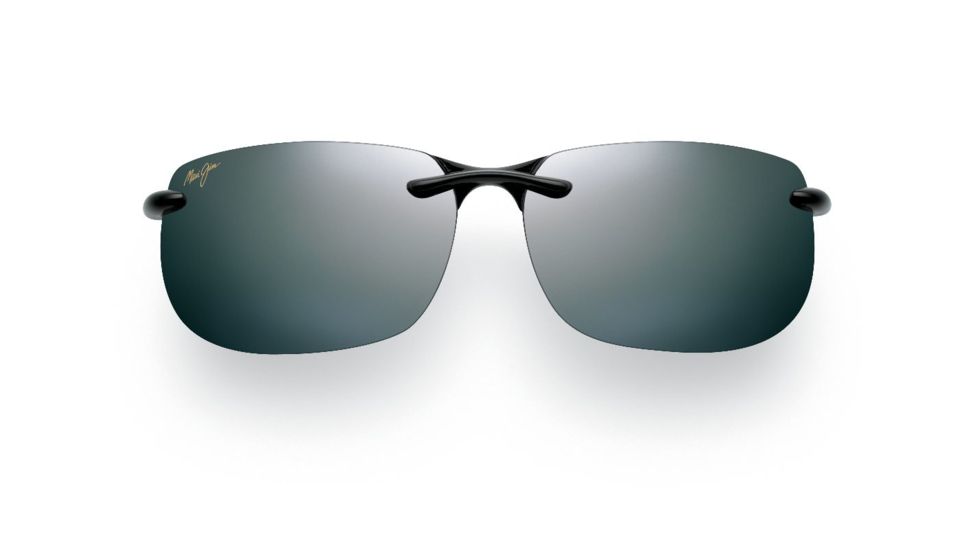 Maui Jim Banyans Sunglasses w/ Gloss Black Frame and Neutral Grey Lenses - 412-02