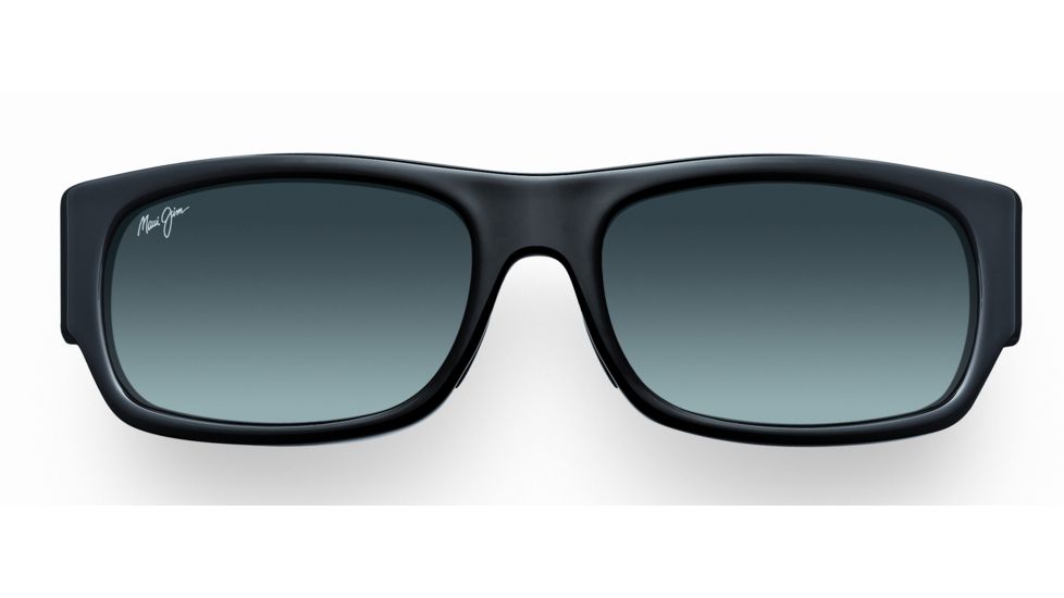 Maui Jim Lava Flow Sunglasses - Gloss Black Frame, Neutral Grey Lenses - GS250-02