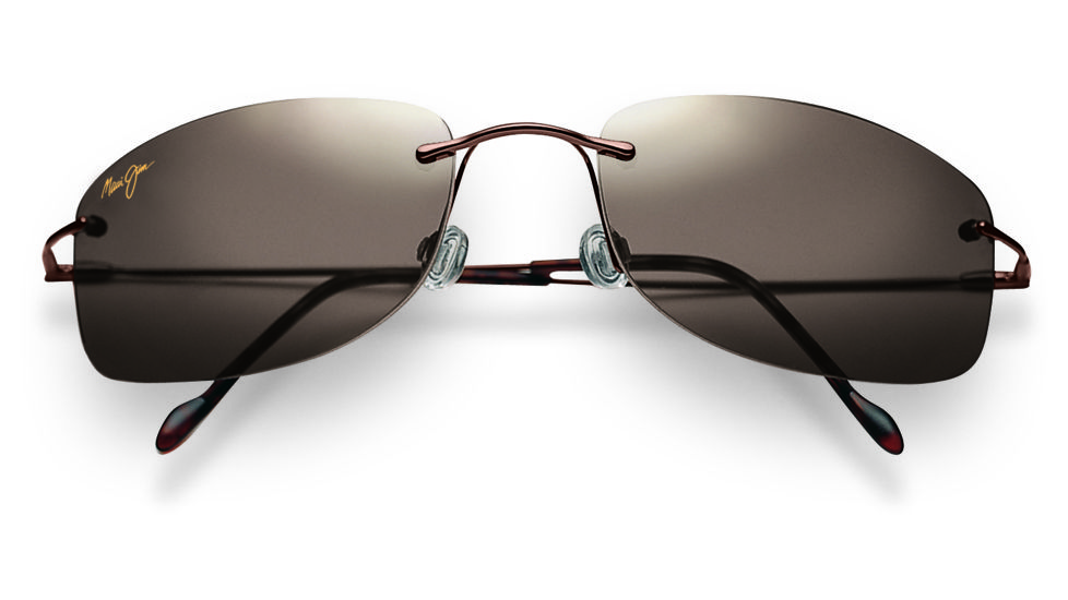 Maui Jim Lahaina Sunglasses - Metallic Gloss Copper Frame, Maui Rose Lenses - R450-23