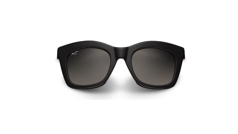 Maui Jim Coco Palms Sunglasses,Square,Gloss Black Frame,Polarized Neutral Grey Lens GS720-02