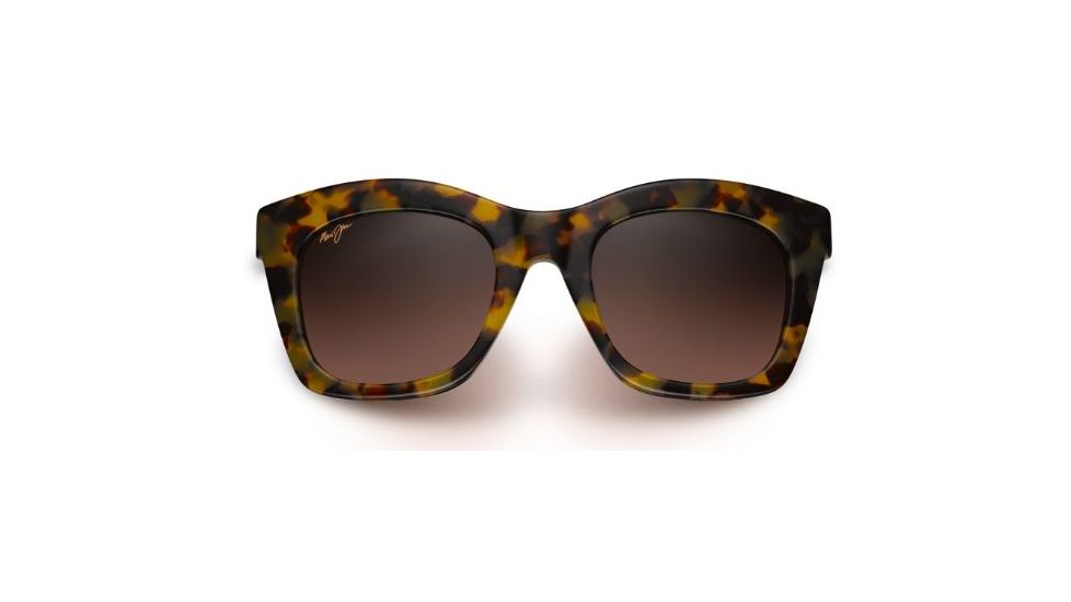 Maui Jim Coco Palms Sunglasses,Square,Tokyo Tortoise Frame,Polarized Maui Rose Lens RS720-10L