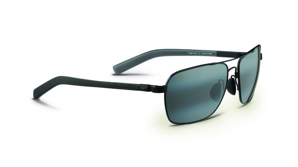 Maui Jim Freight Trains Sunglasses w/ Gunmetal w/ Black Tips Frame and Neutral Grey Lenses - 326-02