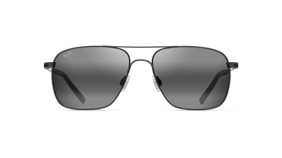 Maui Jim Haleiwa Unisex Sunglasses,Gunmetal Frame,Polarized,Neutral Grey Lens, 328-02D