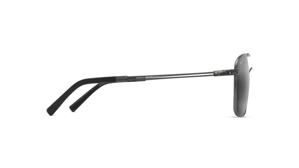 Maui Jim Haleiwa Unisex Sunglasses,Gunmetal Frame,Polarized,Neutral Grey Lens, 328-02D