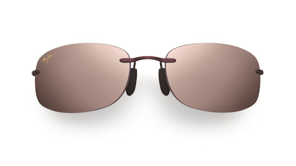 Maui Jim Honolua Bay Sunglasses - Burgundy Frame, Maui Rose Lenses - R516-07
