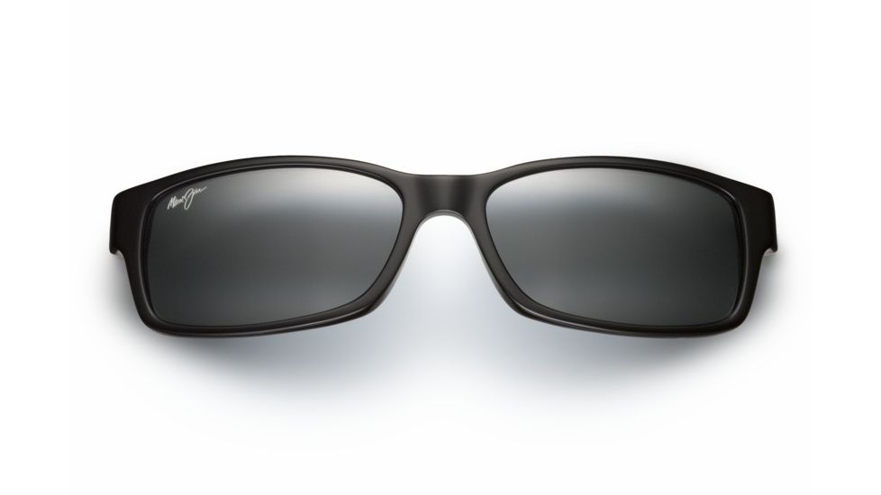 Maui Jim Hidden Pinnacle Sunglasses - Gloss Black Frame,Neutral Grey Lens 298-02