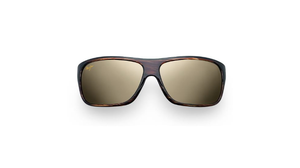 Maui Jim Island Time Sunglasses w/ Striped Rootbeer Frame and HCL Bronze Lenses - H237-15