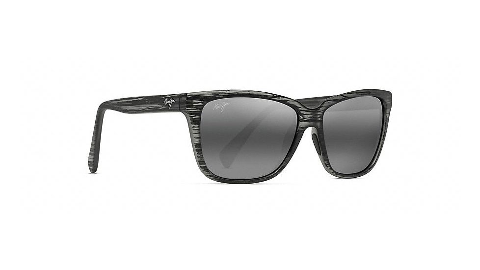 Maui Jim Jacaranda Fashion  Sunglasses,Matte Grey Stripe,Neutral Grey Lens 763-11MS