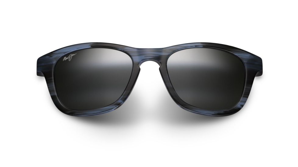 Maui Jim KA'A Point Sunglasses,Square,Blue Frame,Polarized Neutral Grey Lens 713-03E