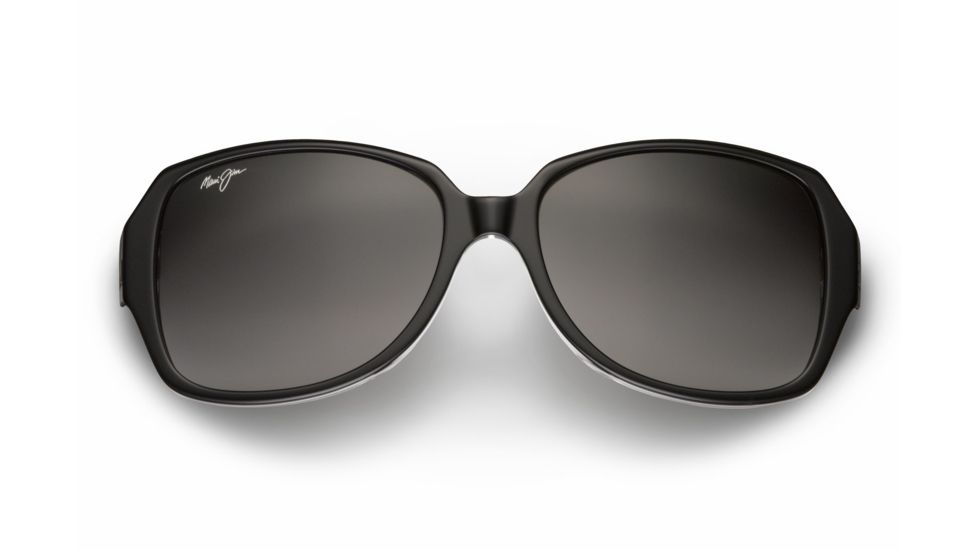 Maui Jim Kalena Sunglasses - Black with Crystal Frame,Neutral Grey Lens GS299-02K