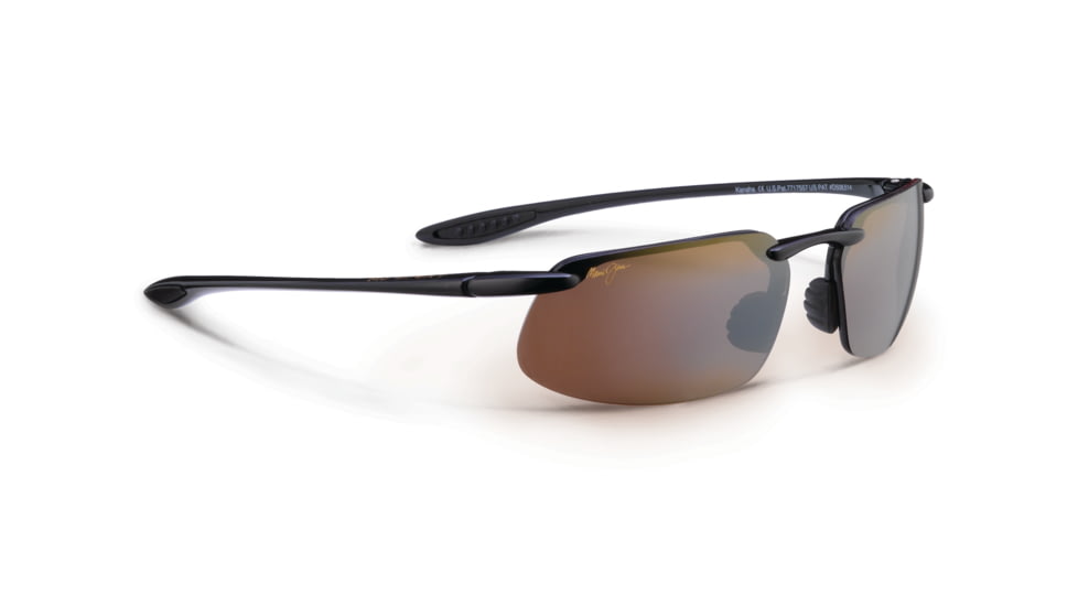 Maui Jim Kanaha Sunglasses w/ Gloss Black Frame and HCL Bronze Lenses - H409-02