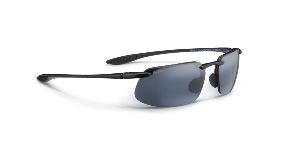 Maui Jim Kanaha Sunglasses w/ Gloss Black Frame and Neutral Grey Lenses - 409-02