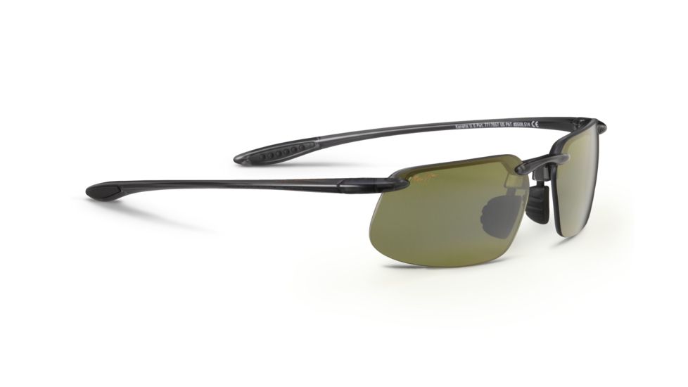 Maui Jim Kanaha Sunglasses,Universal Fit - Smoke Grey Frame,Polarized Maui HT Lens HT409N-11