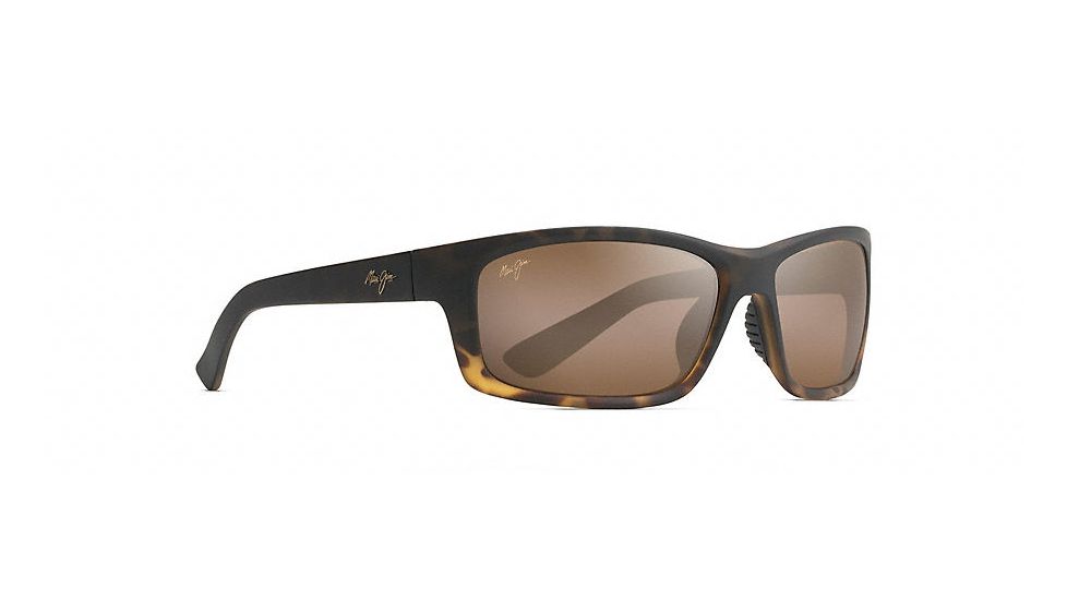 Maui Jim Kanaio Coast Polarized Wrap  Sunglasses,Matte Tortoise Ombre,HCL Bronze Lens H766-10MF