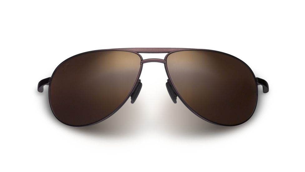 Maui Jim Leeward Coast Sunglasses - Chocolate Frame and HCL Bronze Polarized Lens H297-01M